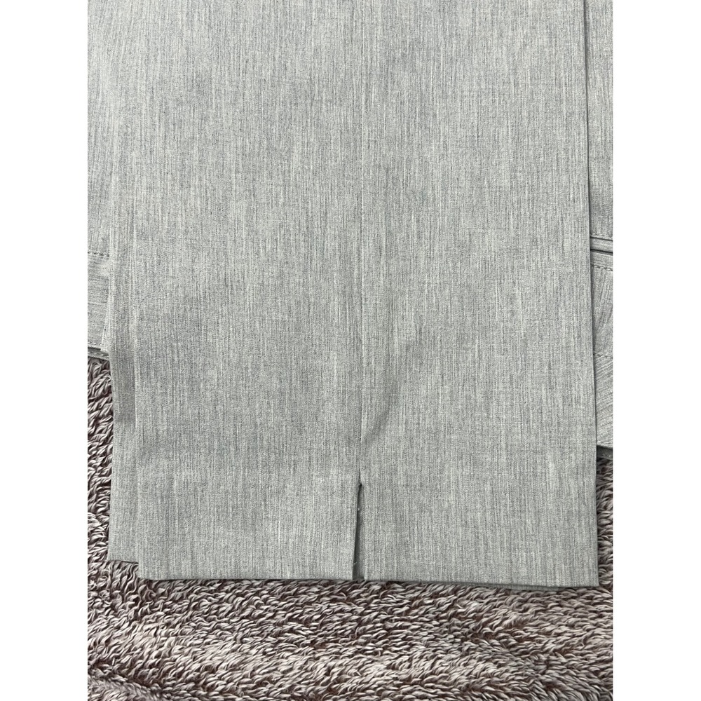 Banana Republic Contoured Fit Dress Pants Womens 12 Gray Stretch Straight Leg - Picture 9 of 13